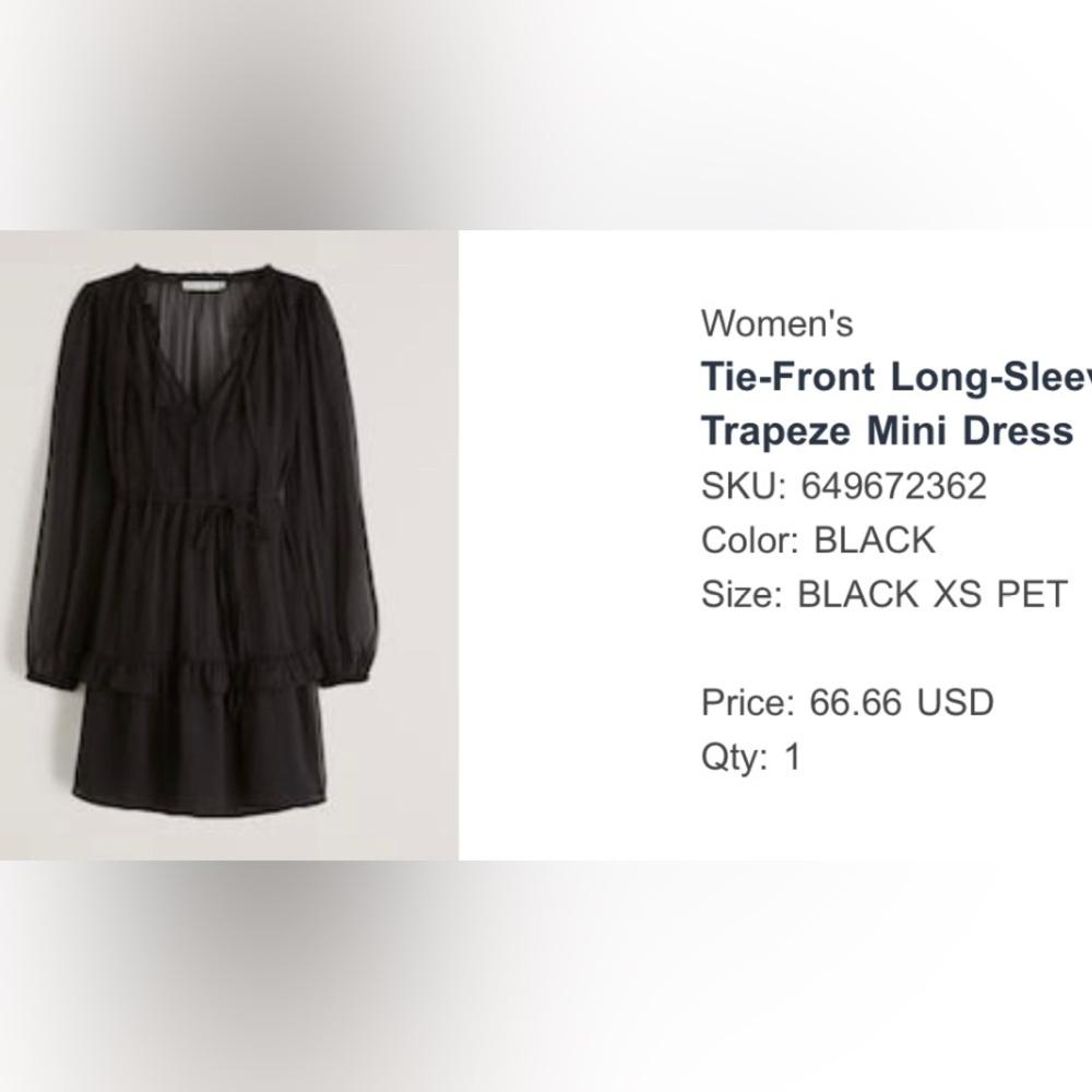 Abercrombie & Fitch Black Dress